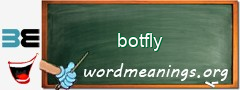 WordMeaning blackboard for botfly